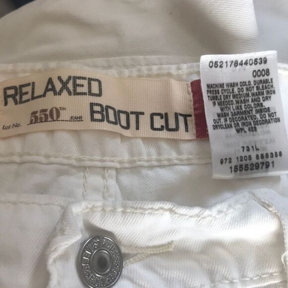 Rare Vintage White Tag 80s Levi’s 550 RELAXED Women BOOT CUT JEANS 8 - Picture 11 of 16